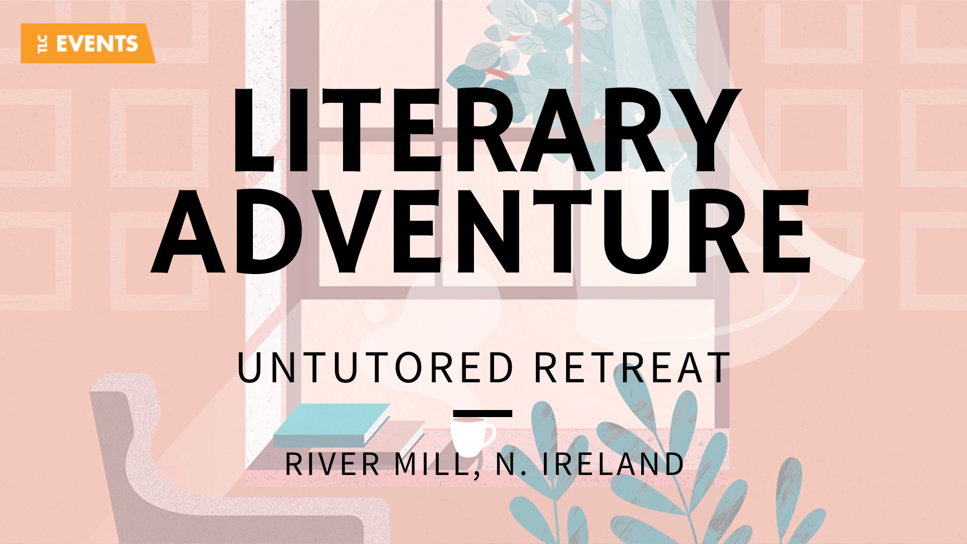 Booking poster for the Spring 2023 Literary Adventure writing retreat at River Mill