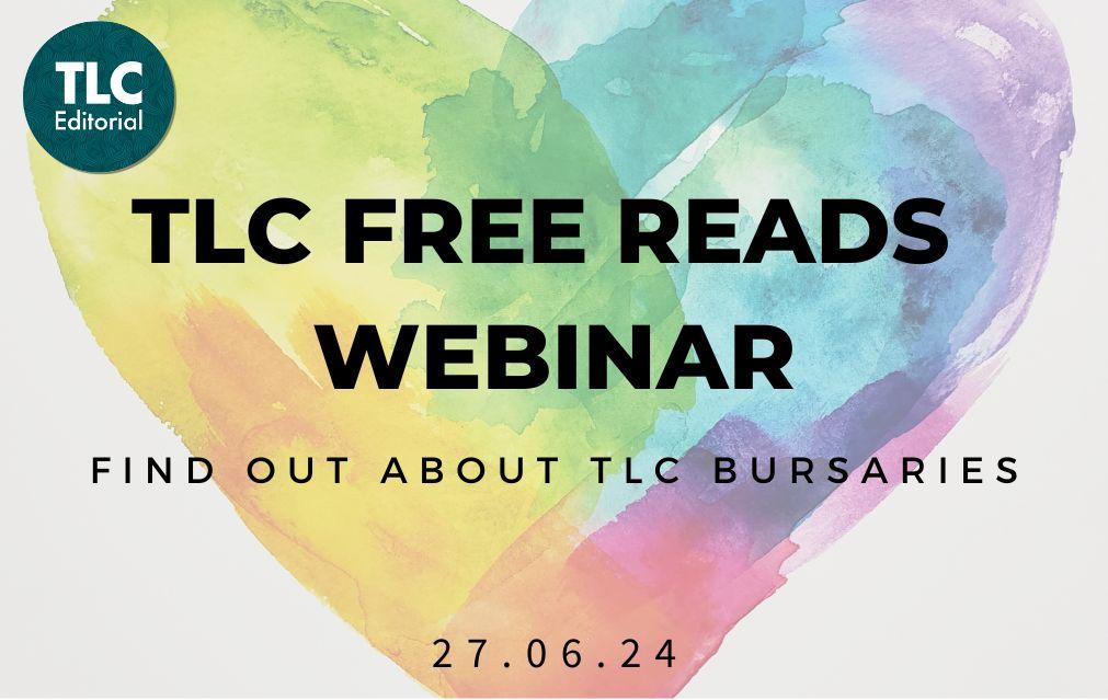 TLC Free Reads scheme webinar poster featuring a rainbow coloured heart. Taking place 27th June all details in the post attached to this image.