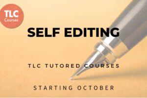 Self Editing courses for writers, starting October 2024